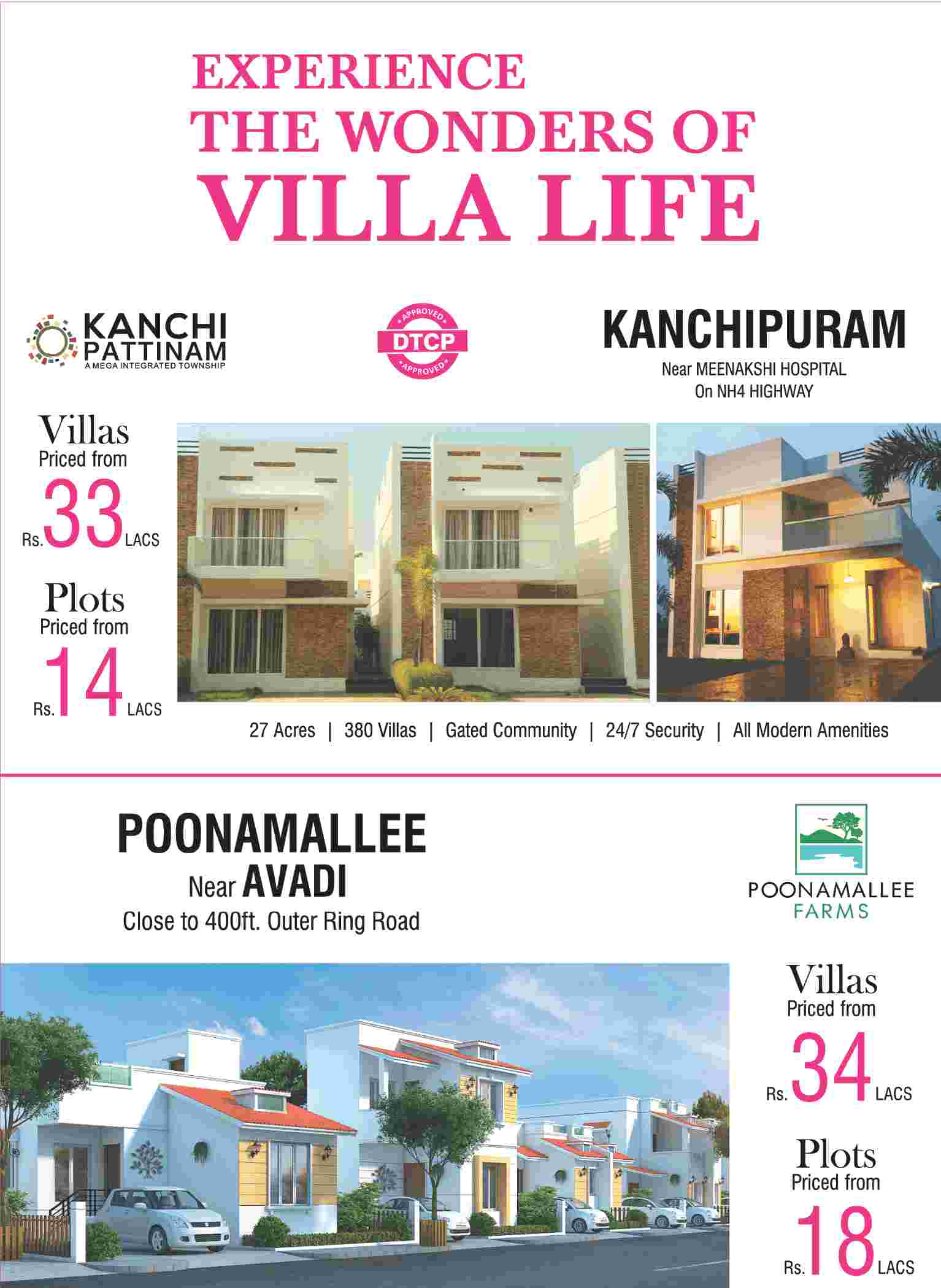 Experience the wonders of villa life at Colorhomes properties in Chennai